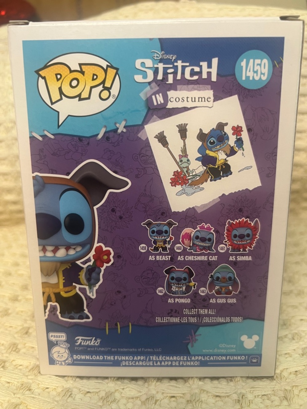 Funko Pop 1459 Stitch as Beast: Lilo & Stitch Pop! Disney - Picture 5 of 8